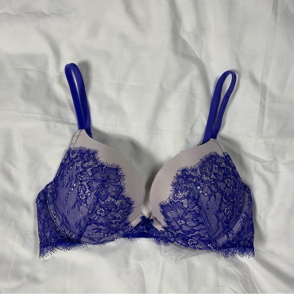 32d victoria’s secret dream push-up bra purple